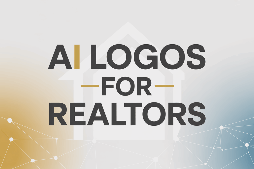 Featured image for article showing how to create realtor logos with AI in seconds