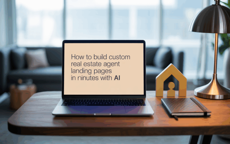 How to Build Custom Real Estate Agent Landing Pages in Minutes with AI