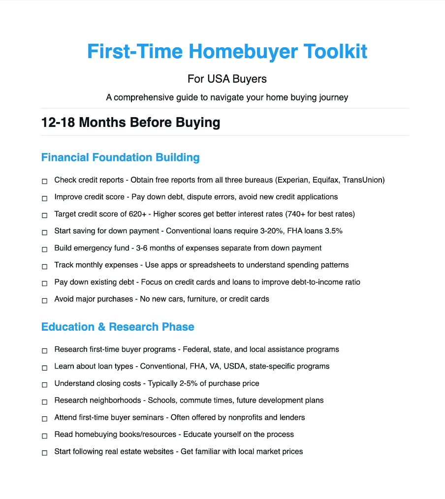 First-Time Buyer Guide Preview